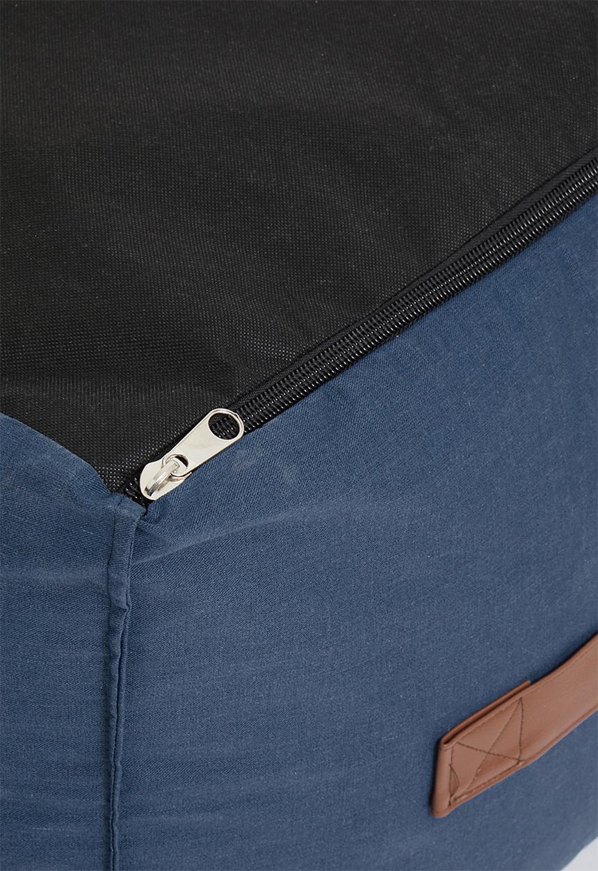 Sixth Floor - Twill ottoman - navy