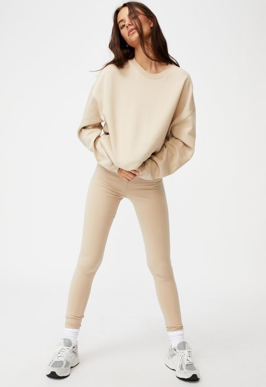 Factorie - High waisted legging - humus