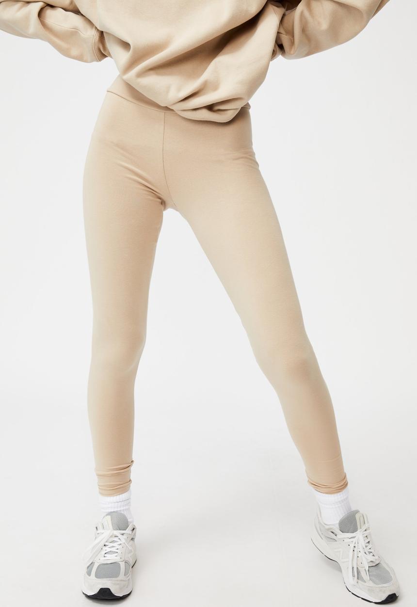 Factorie - High waisted legging - humus