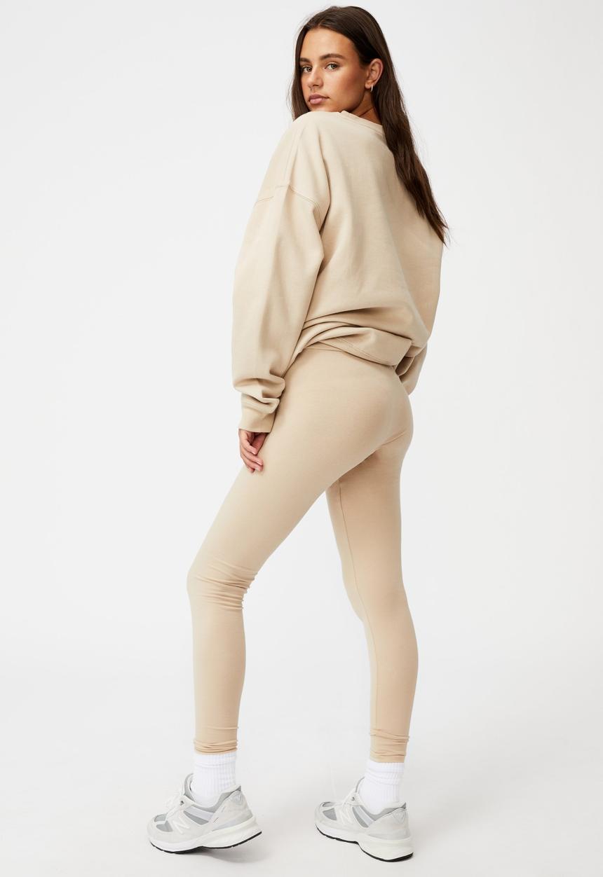 Factorie - High waisted legging - humus