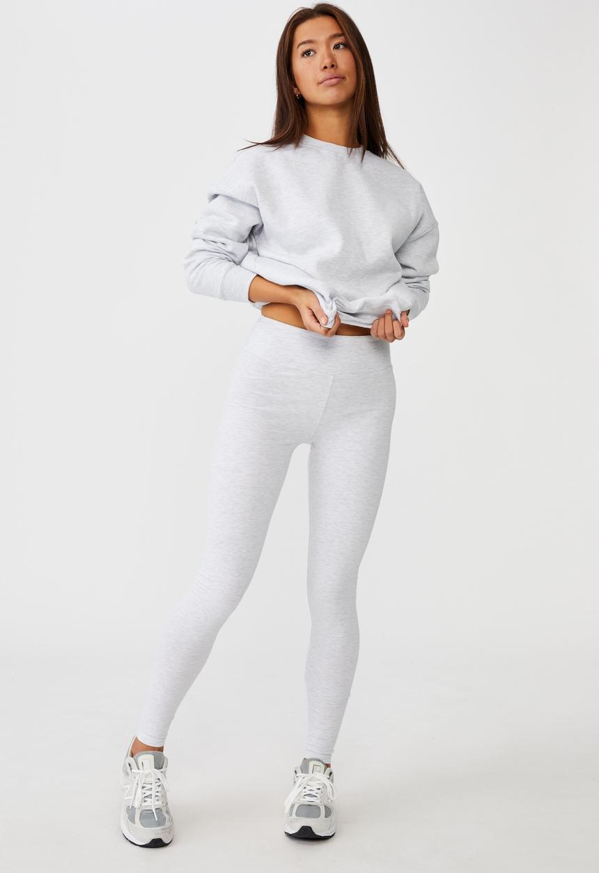 Factorie - High waisted legging - silver marle