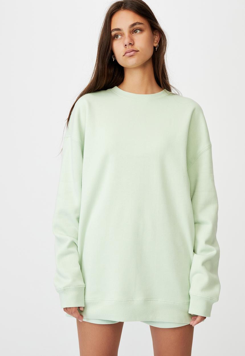 Factorie - Oversized crew neck sweater - celadon