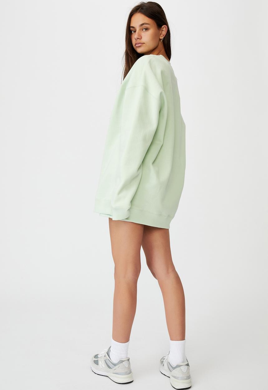 Factorie - Oversized crew neck sweater - celadon