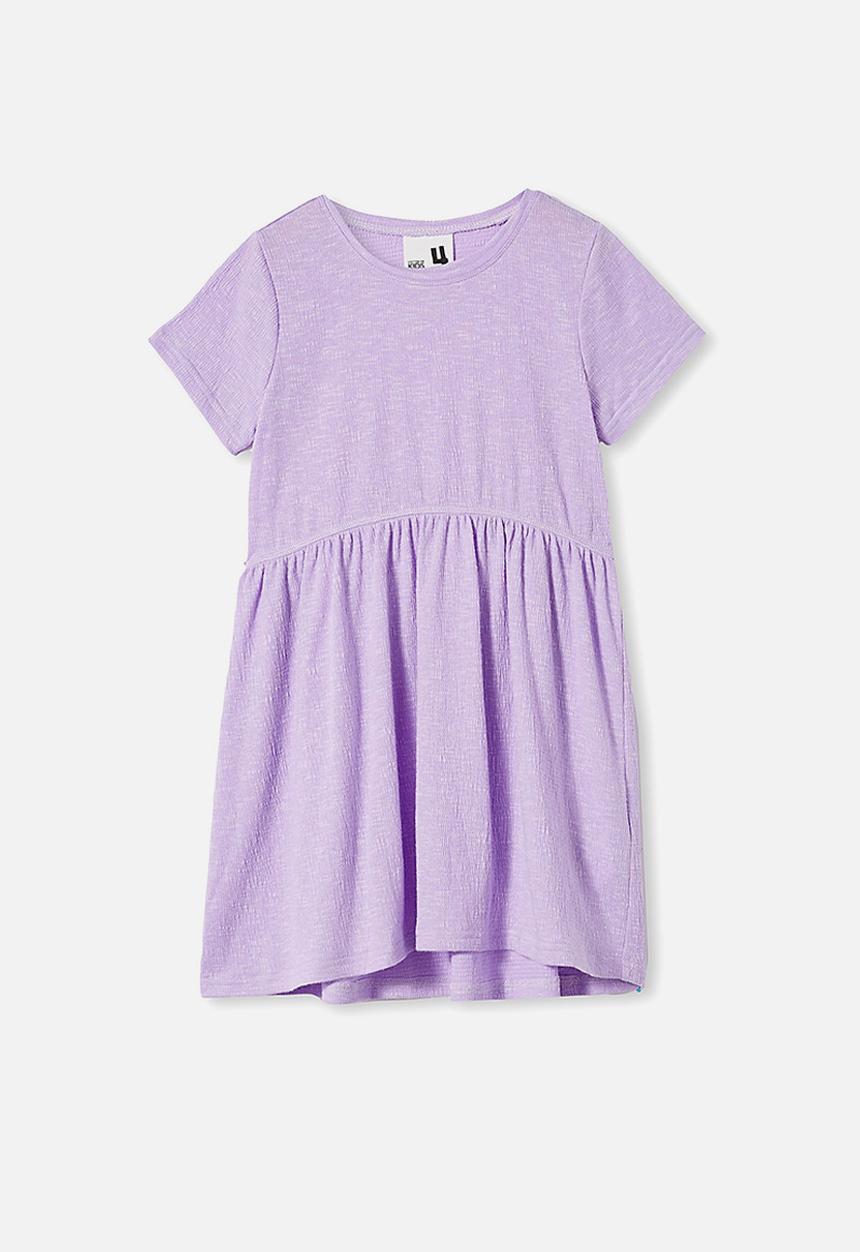 Cotton On - Freya short sleeve dress - purple