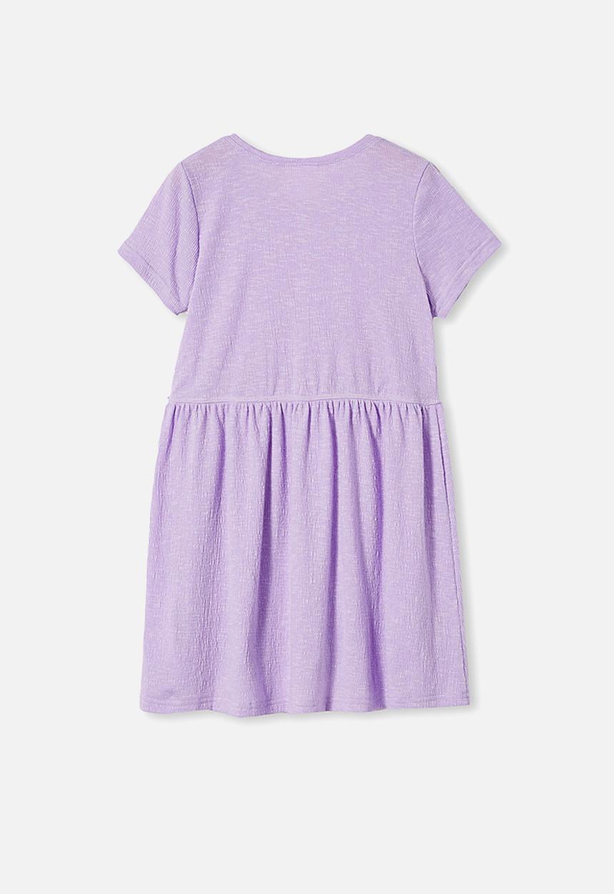 Cotton On - Freya short sleeve dress - purple