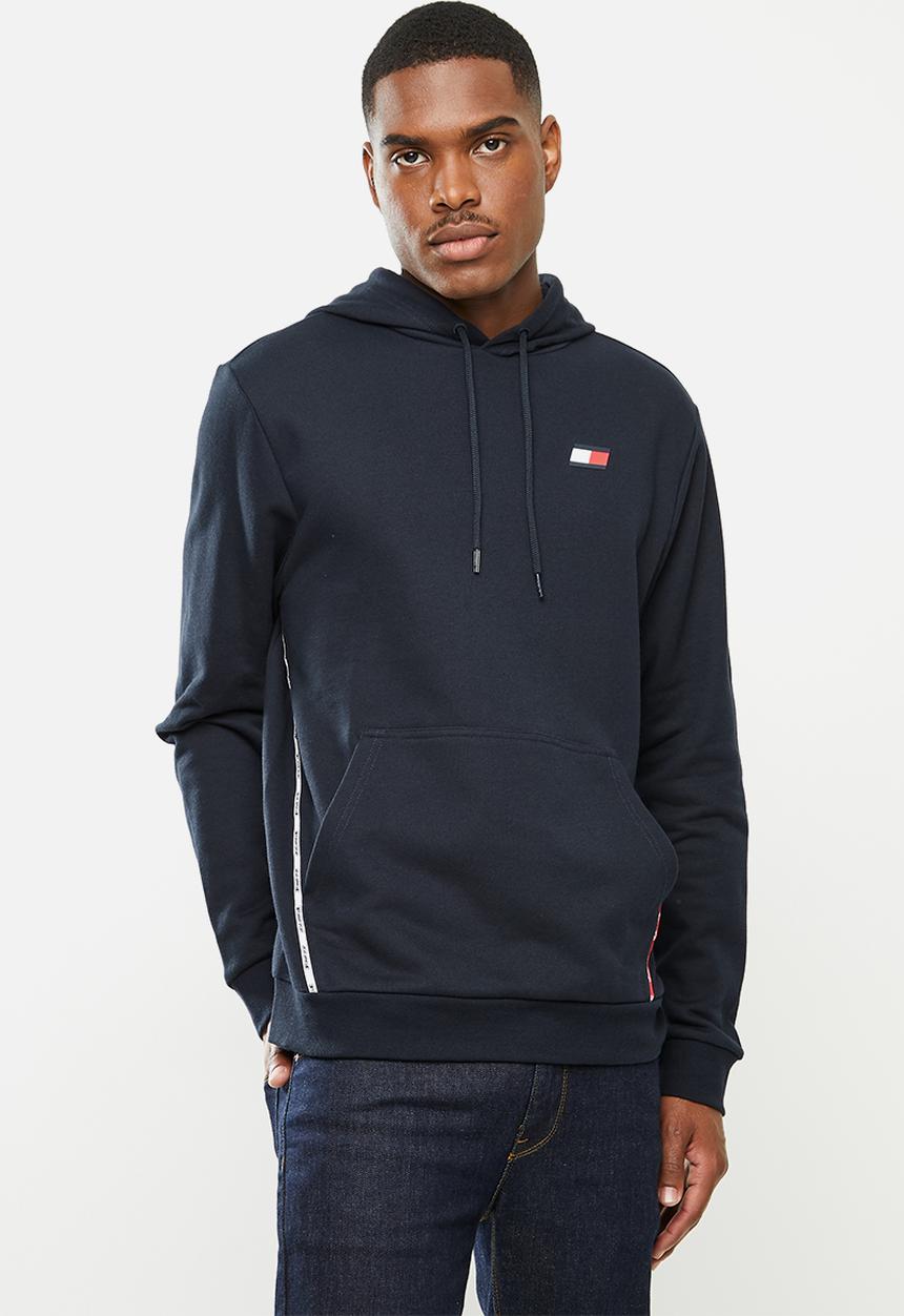 Tommy Hilfiger - Piping fleece hoody - navy