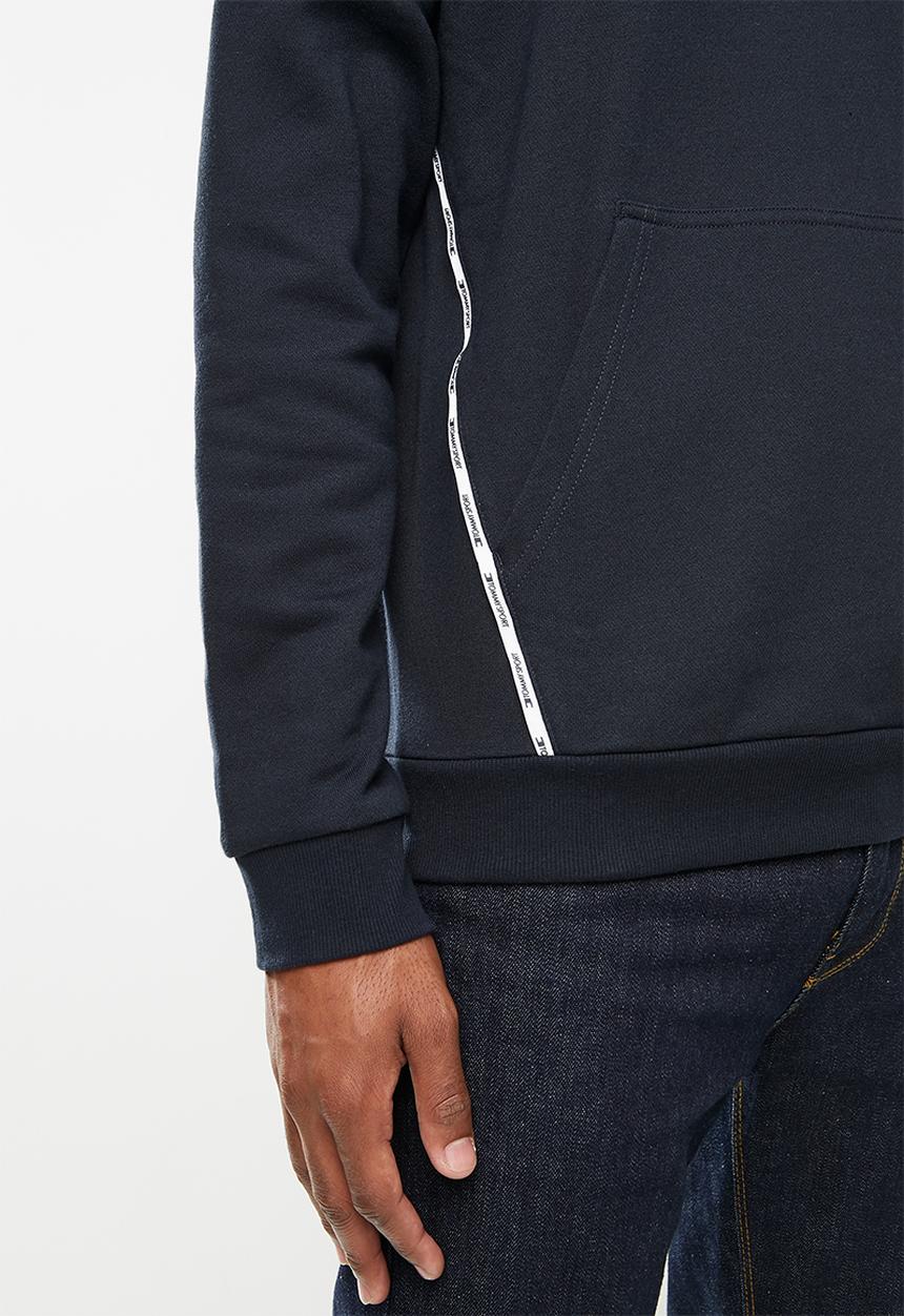 Tommy Hilfiger - Piping fleece hoody - navy