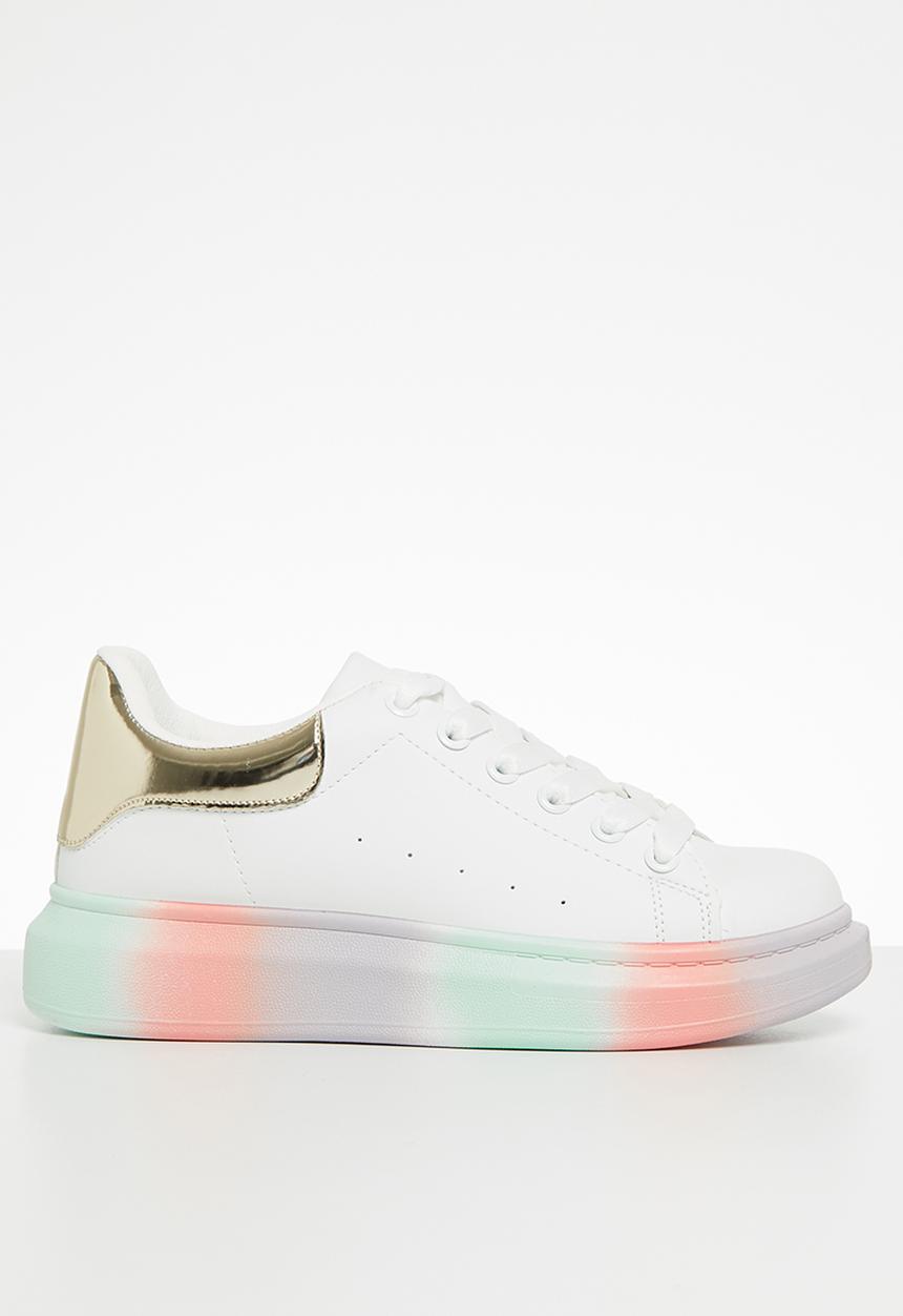 KANGOL - Ariella sneaker - white & gold
