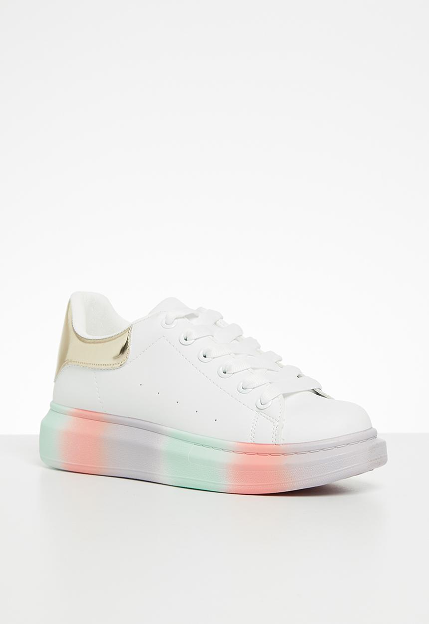 KANGOL - Ariella sneaker - white & gold