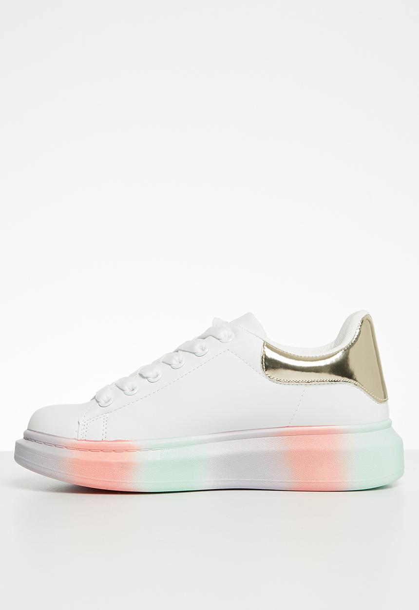 KANGOL - Ariella sneaker - white & gold