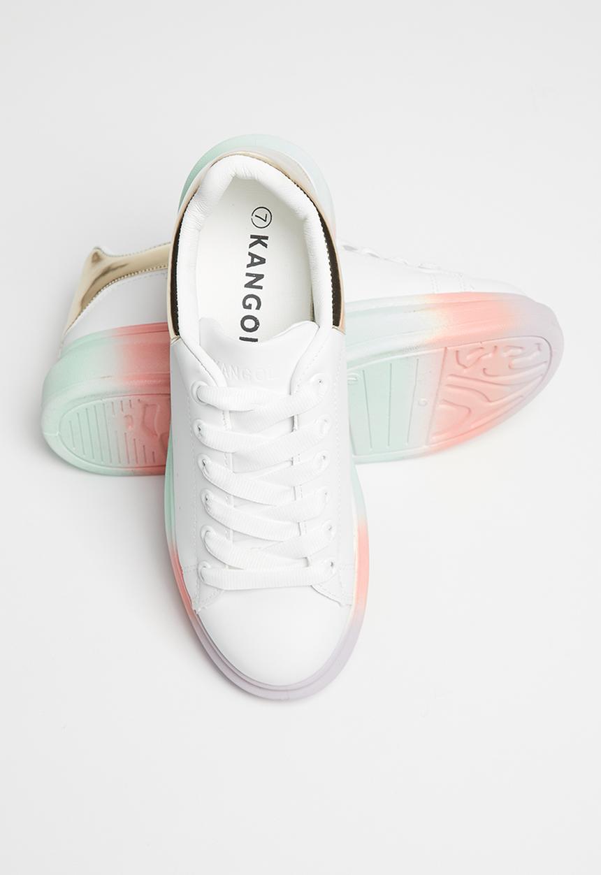 KANGOL - Ariella sneaker - white & gold