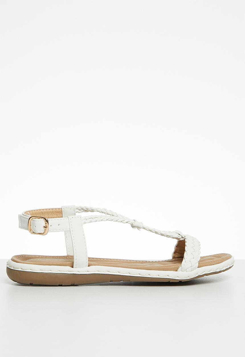 Seduction - Braided sandal - white