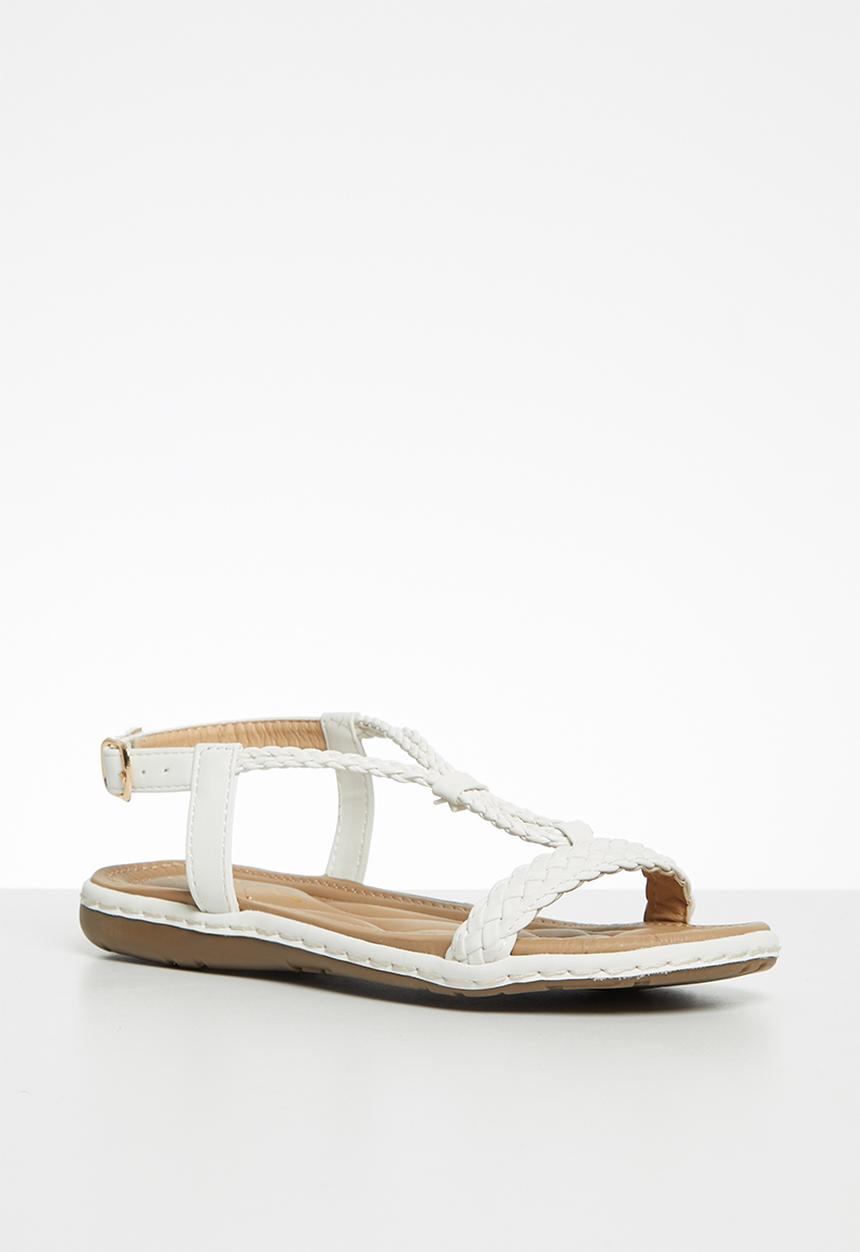 Seduction - Braided sandal - white