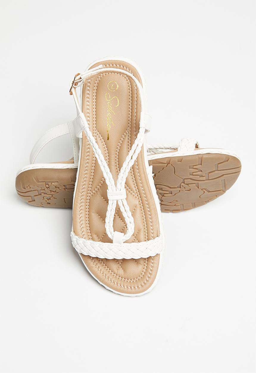 Seduction - Braided sandal - white
