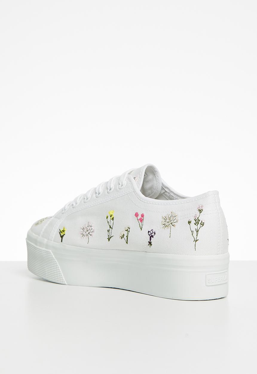 SUPERGA - 2790 flower b - s71151w-a9kwhtfl - white flowers