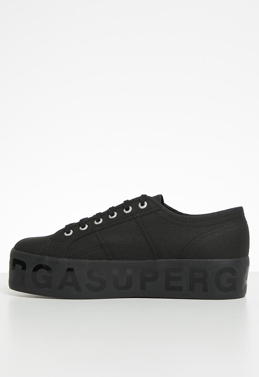 SUPERGA - 2790 shiny lettering - s71161w-996 - black