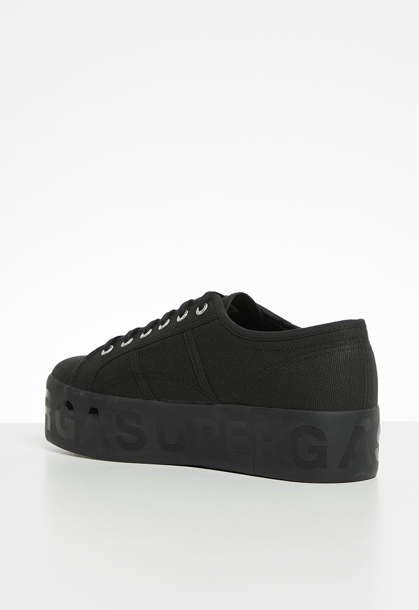 SUPERGA - 2790 shiny lettering - s71161w-996 - black