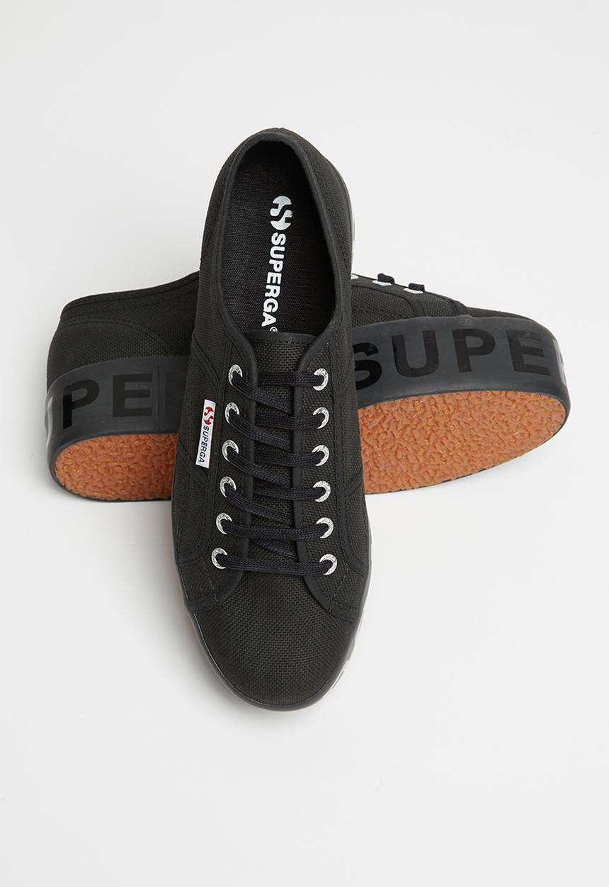 SUPERGA - 2790 shiny lettering - s71161w-996 - black