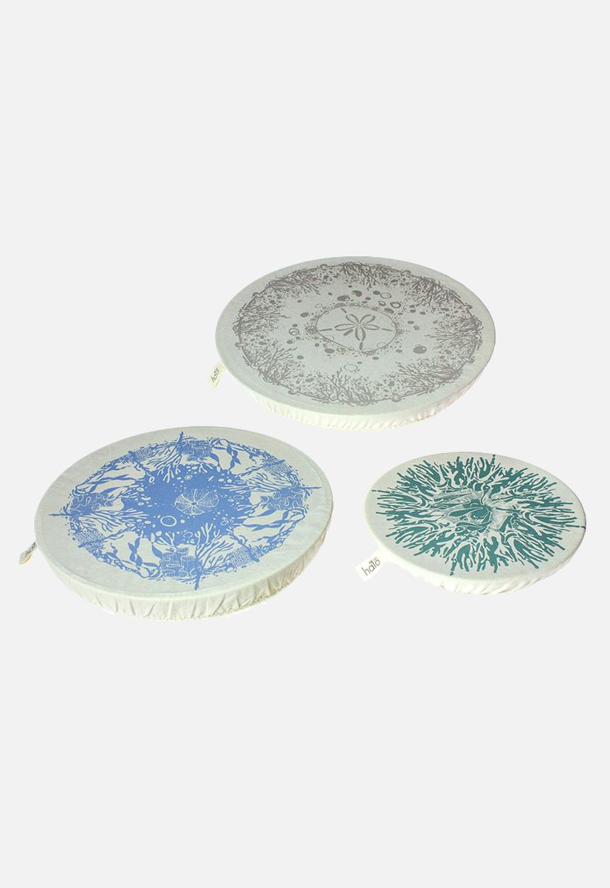 Halo Dish Covers - Halo Dish & Bowl Cover Large Set of 3  Beach House - Miro vd Vloed
