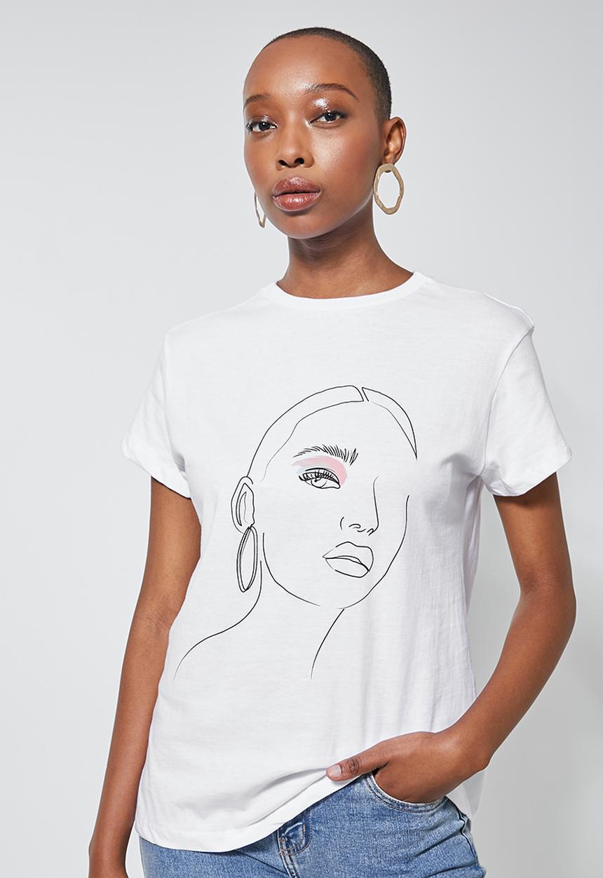 Superbalist - Printed tee - white