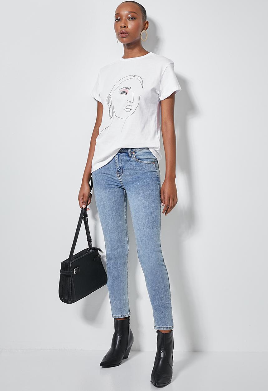 Superbalist - Printed tee - white
