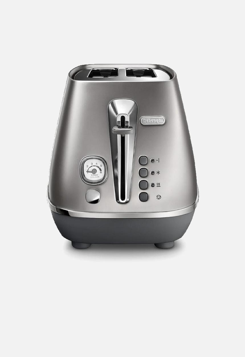DeLonghi - Distinta Flair 2 Slice Toaster - Finess Silver