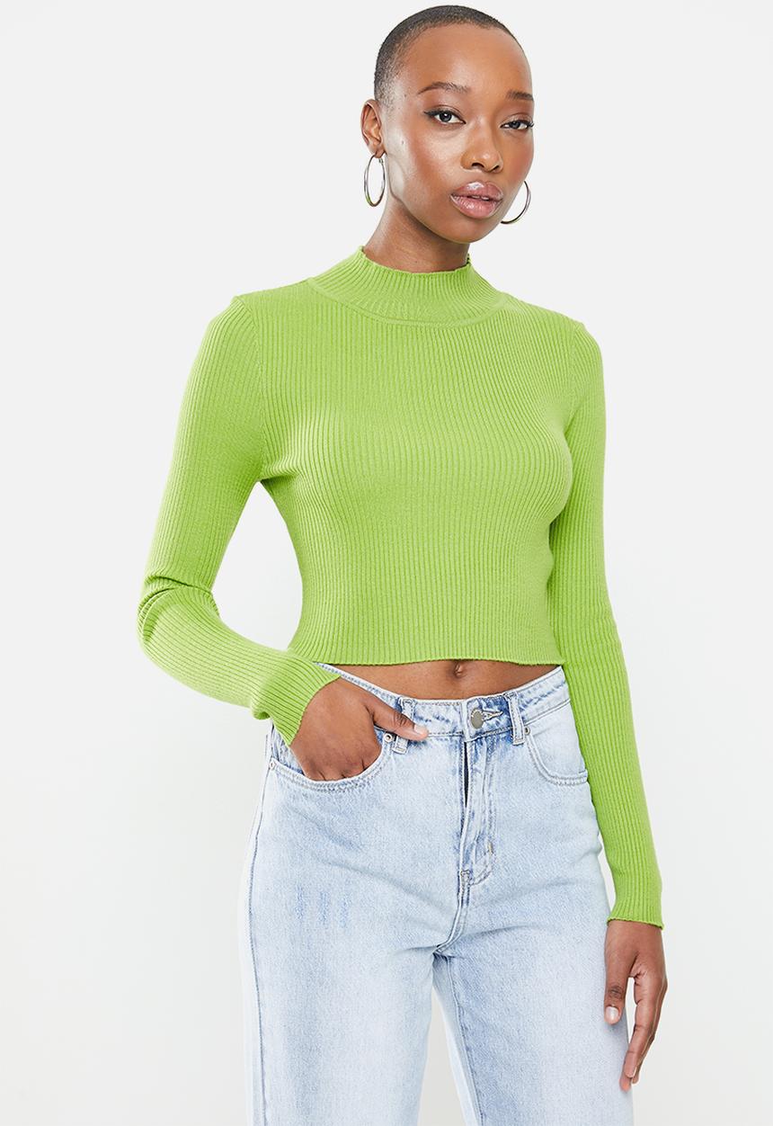 Glamorous - High neck knit - green
