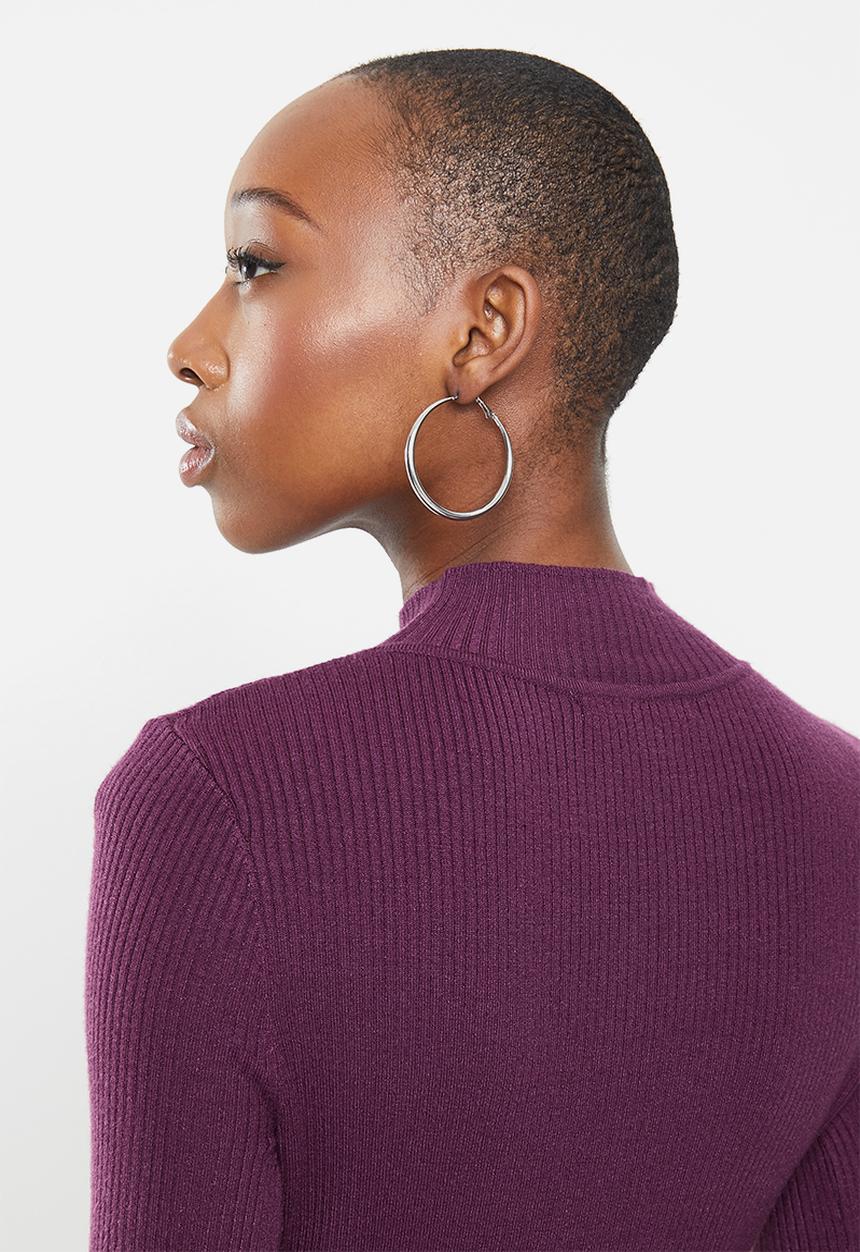 Glamorous - High neck knit - purple