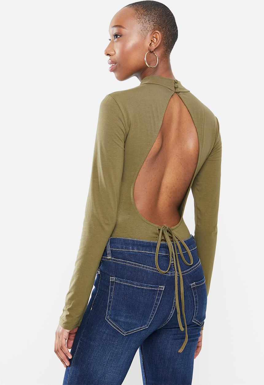 Glamorous - High neck bodysuit - khaki