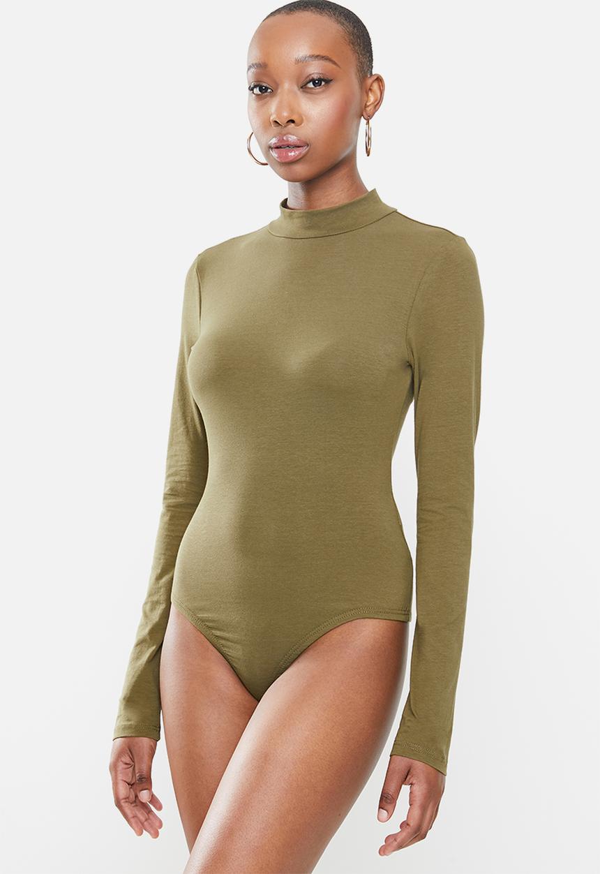 Glamorous - High neck bodysuit - khaki