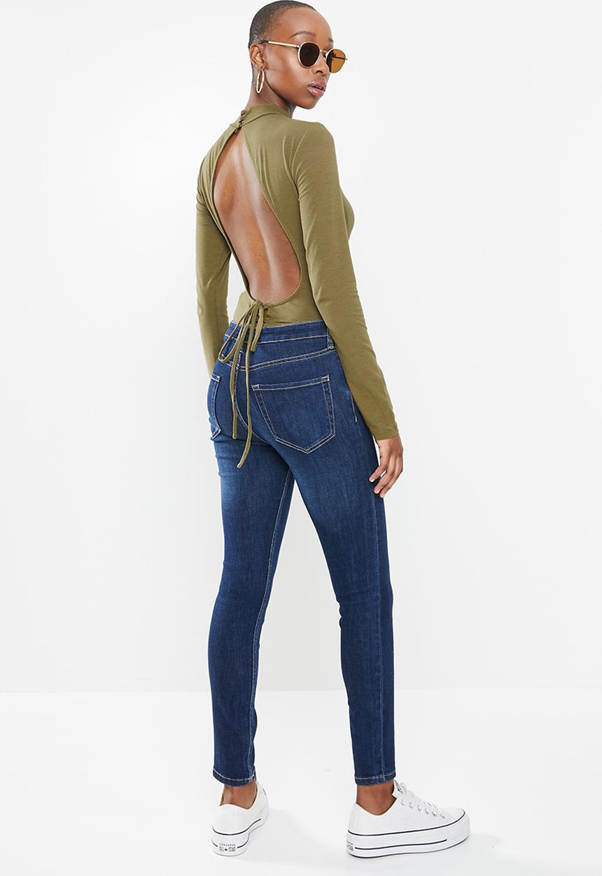 Glamorous - High neck bodysuit - khaki