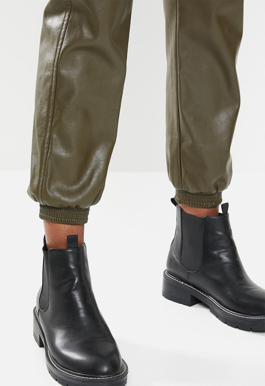 Glamorous - Pu trousers - khaki