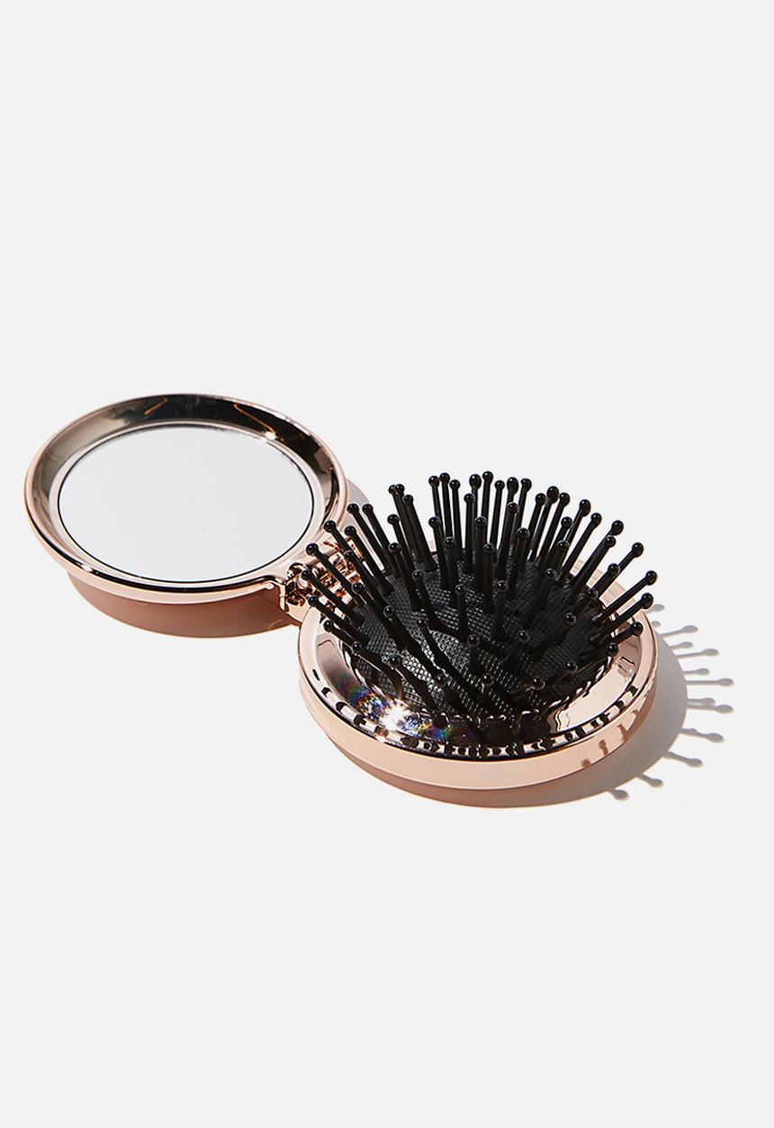 Cotton On - Compact hair brush - rose gold