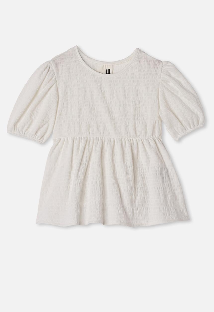 Cotton On - Carla puff sleeve top - white