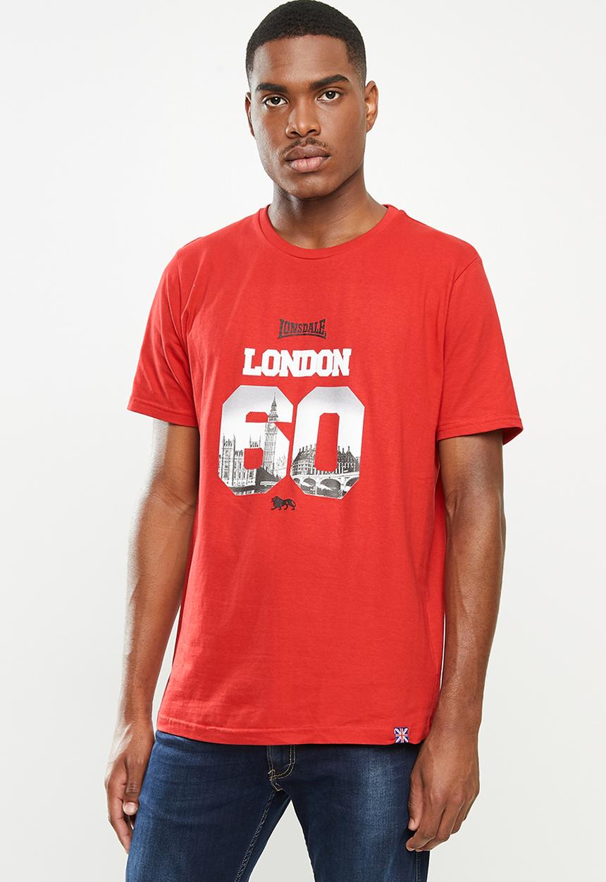 Lonsdale - London 60's crew neck tee - red