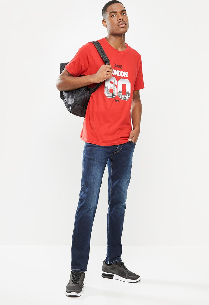 Lonsdale - London 60's crew neck tee - red