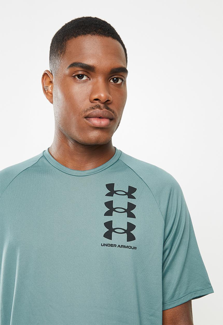 Under Armour - UA triple logo tech short sleeve tee - blue
