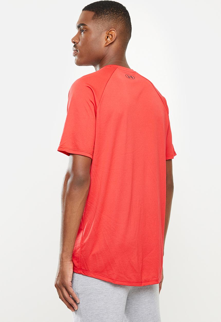 Under Armour - UA big logo tech short sleeve - red