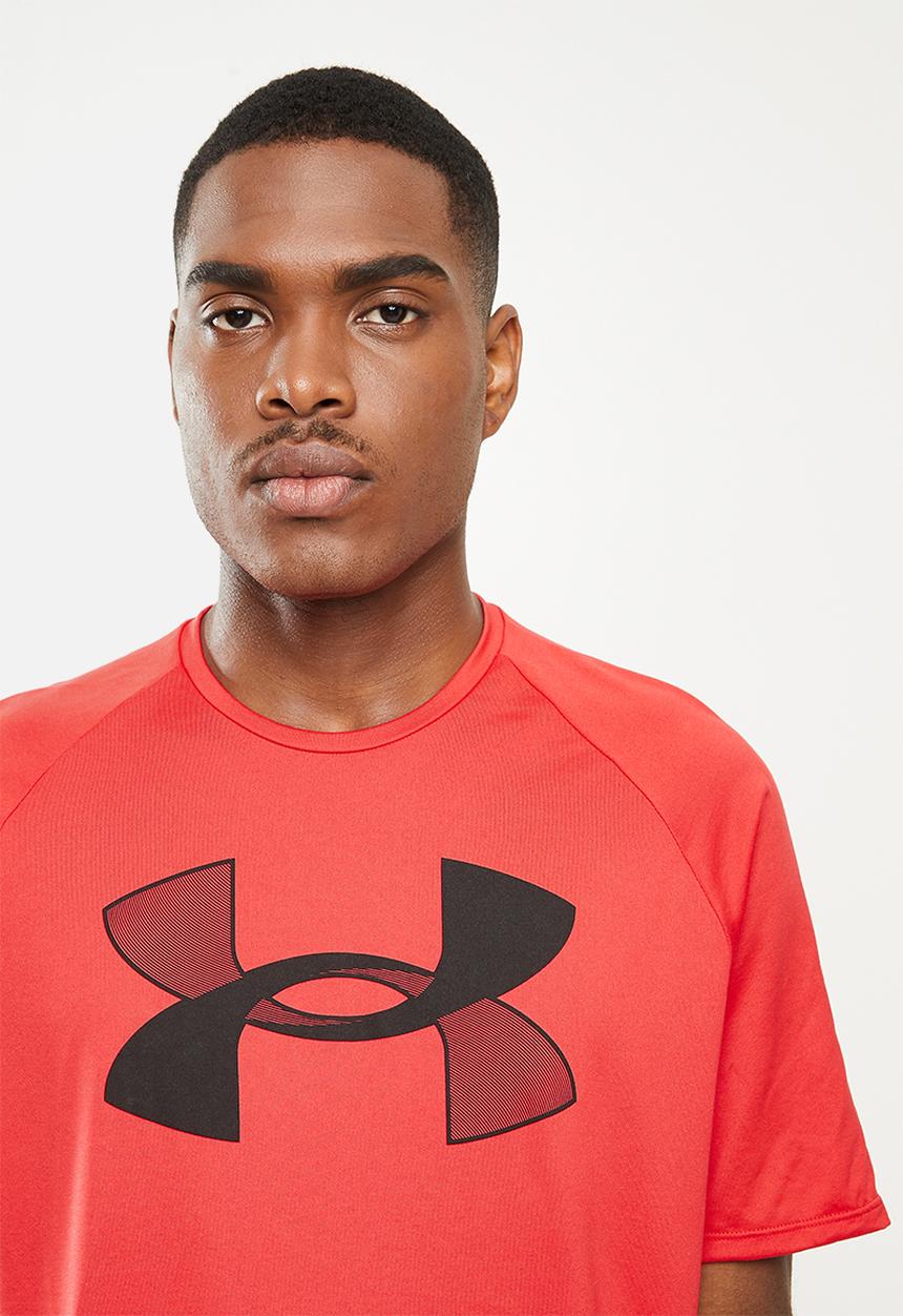 Under Armour - UA big logo tech short sleeve - red