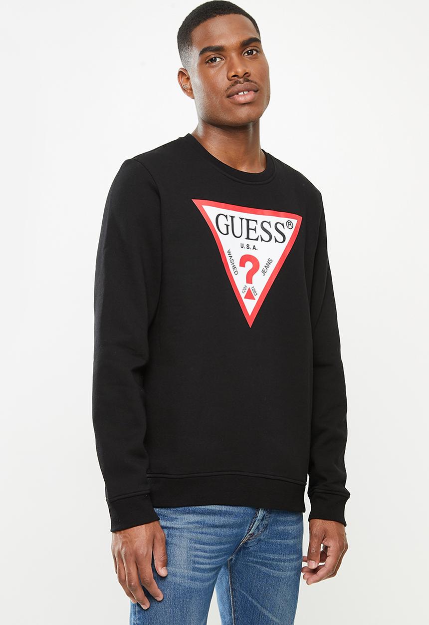 GUESS - Guess core fleece sweater - black
