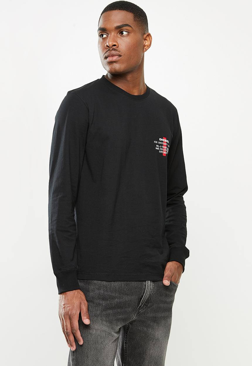 Diesel  - Umlt-diegos-ls T-shirt - black