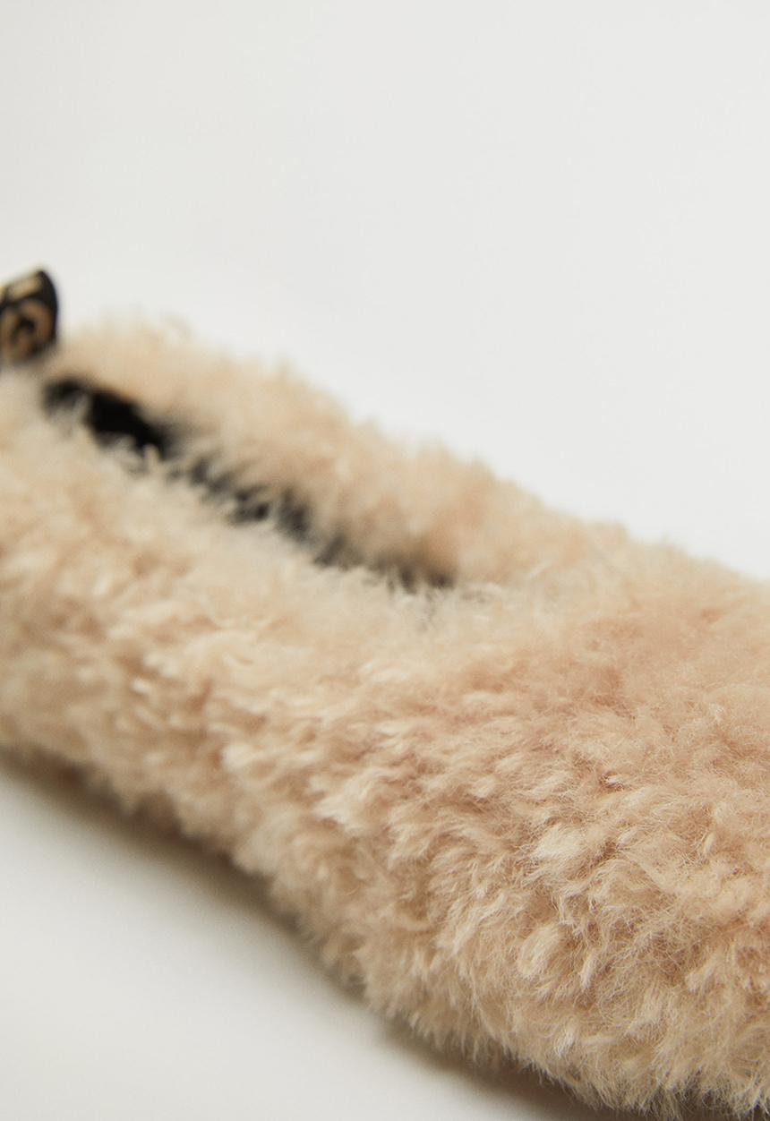 MANGO - Sleep slipper - light brown
