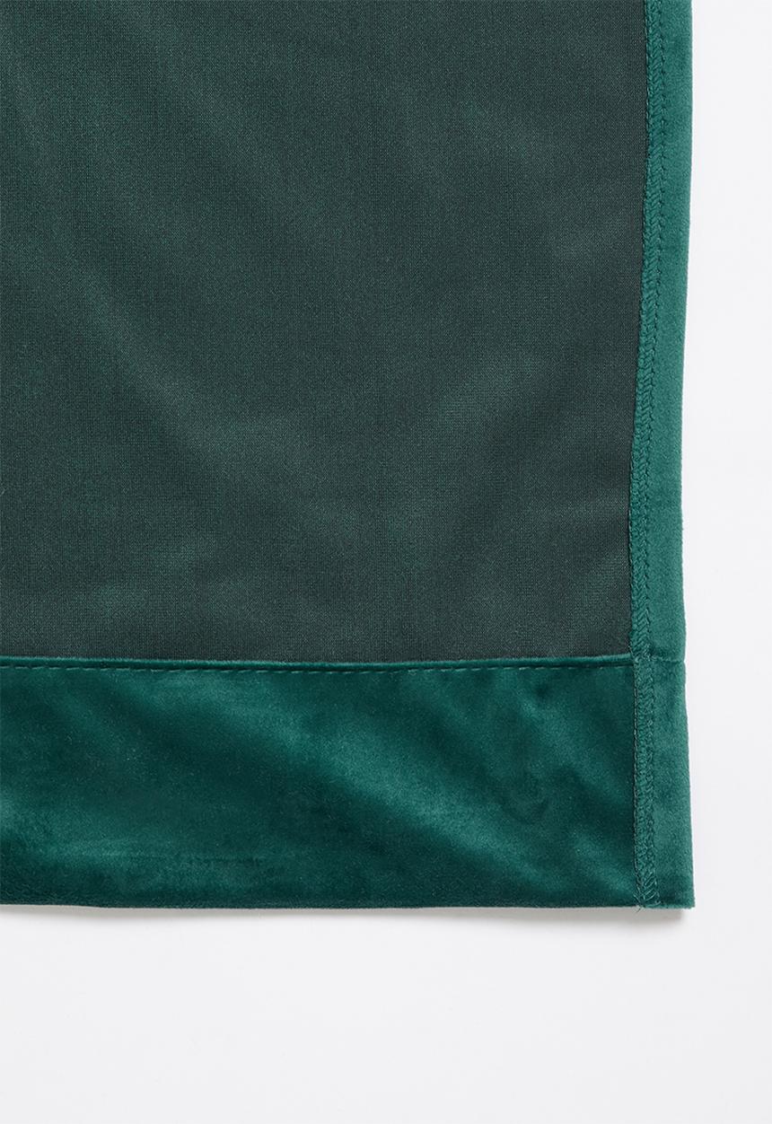 Sixth Floor - Velvet eyelet curtain 2 pack - teal green