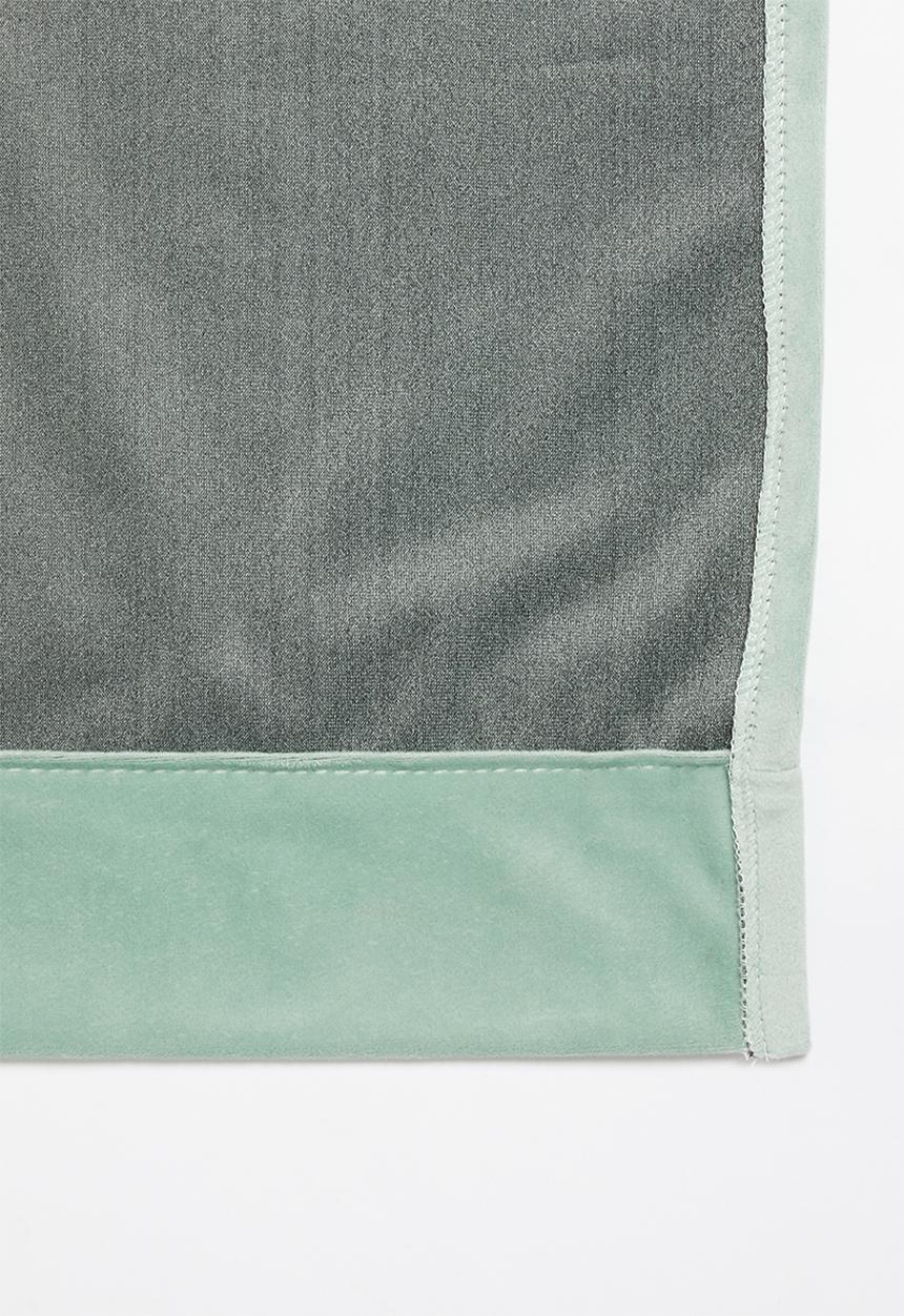 Sixth Floor - Velvet eyelet curtain 2 pack - duck egg blue