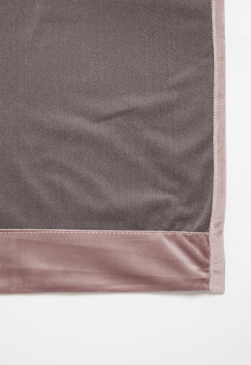 Sixth Floor - Velvet eyelet curtain 2 pack - dusty pink