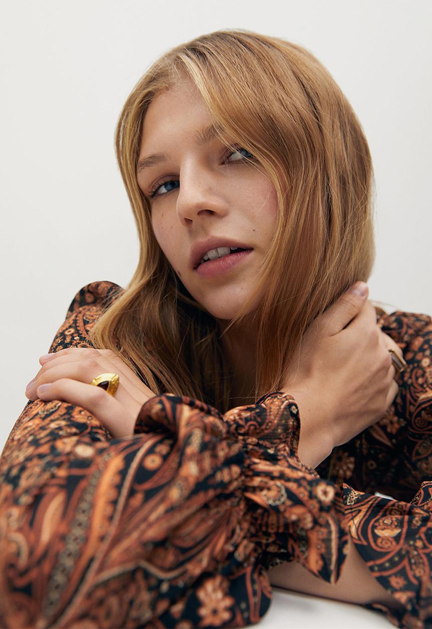 MANGO - Dress oslo - brown