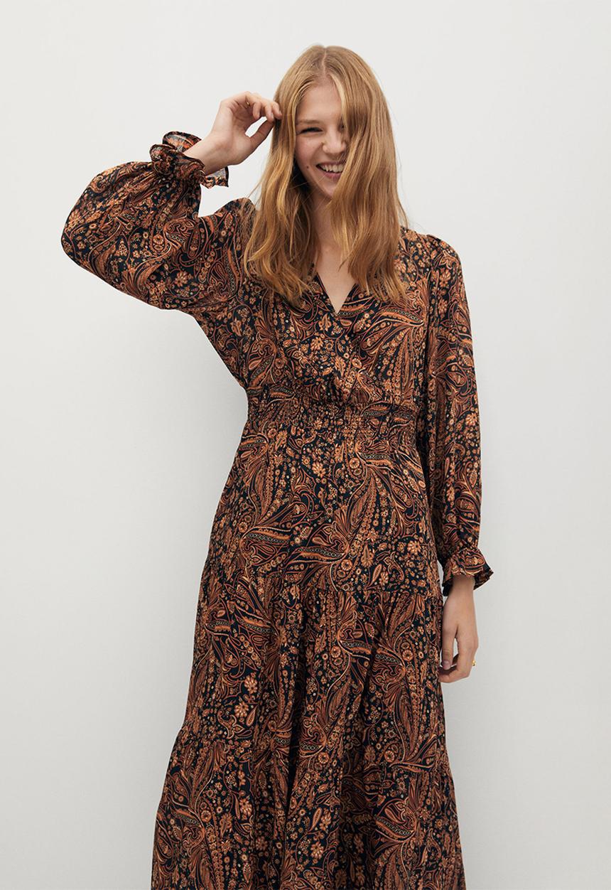 MANGO - Dress oslo - brown