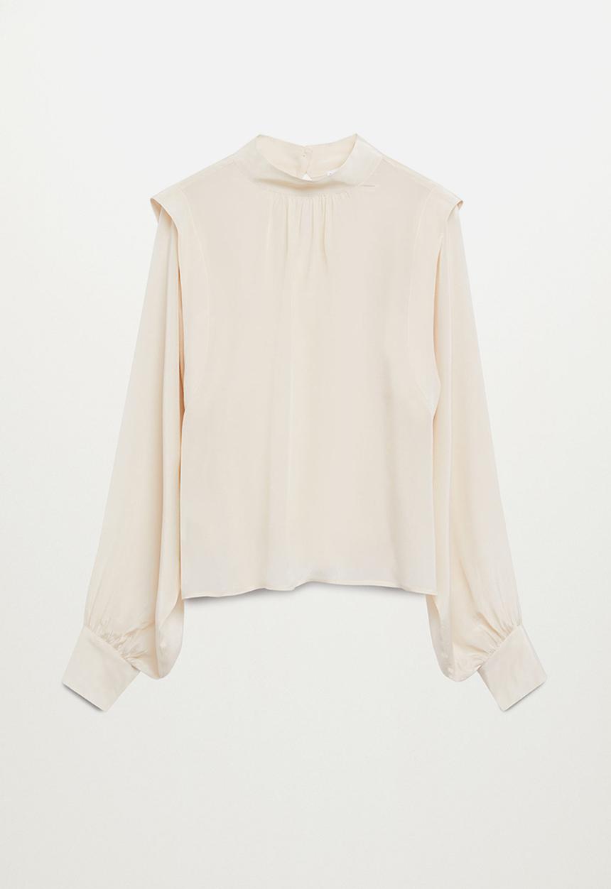 MANGO - Blouse masi - neutral