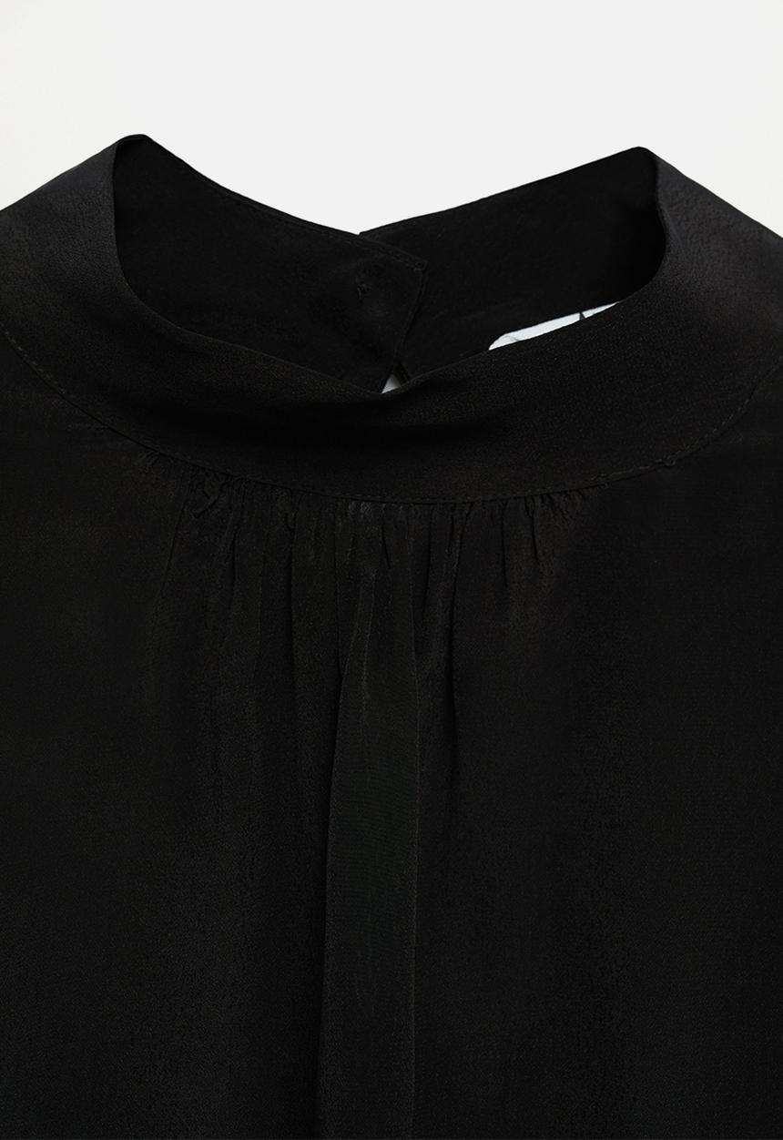 MANGO - Blouse masi - black