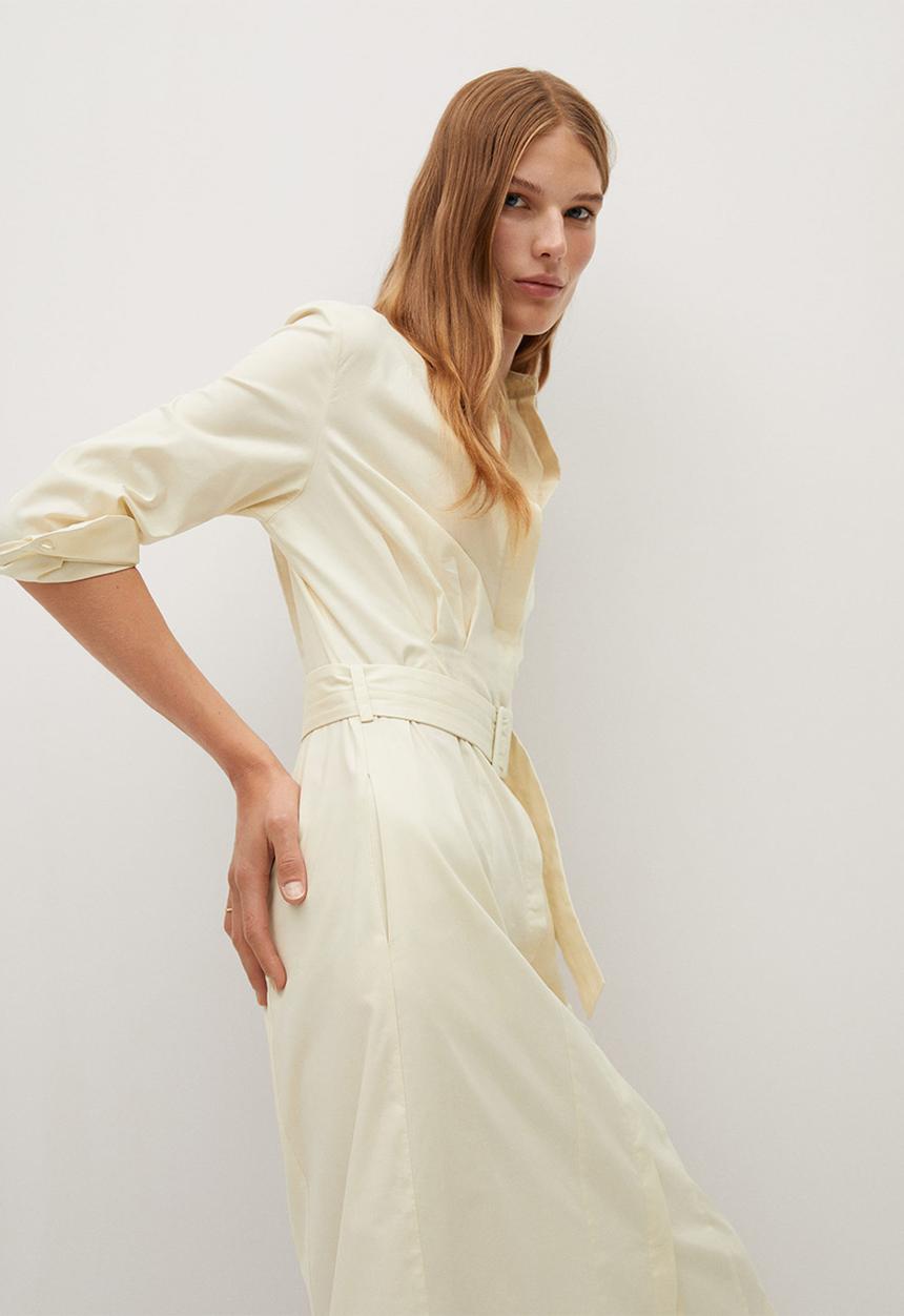 MANGO - Dress mexi-a - neutral